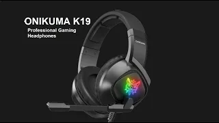 ONIKUMA K19 Professional Gaming Headphone with RGB LED