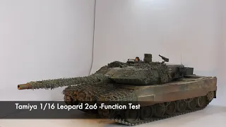 Tamiya 1:16 Leopard 2a6 Function Test