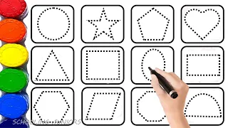2d shapes drawing, Numbers for kids | Learn to count, 123 Numbers Counting 1 to 100, colors for kids