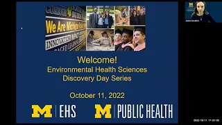 Environmental Health Sciences Prospective Student Discovery Series Webinar - October 11, 2022