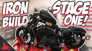Harley Iron 883 STAGE ONE! 🛠 Giveaway Build (S2 Ep5)