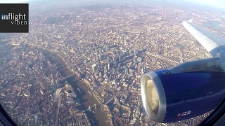 British Airways A319 Stunning Sightseeing Scenic Approach & Landing to London Heathrow