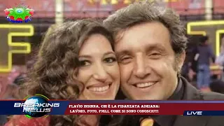 Flavio Insinna, chi è la fidanzata Adriana:  lavoro, foto, figli, come si sono conosciuti