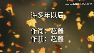 赵鑫 - 许多年以后 Xu Duo Nian Yi Hou (Eng and Indo Sub) #lyrics #subtitles #popmandarin