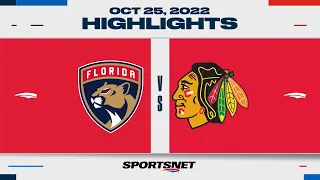 NHL Highlights | Panthers vs. Blackhawks - October 25, 2022