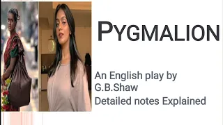 Pygmalion play by G.B.Shaw summary in Tamil