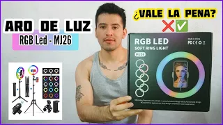 Aro de luz RGB LED Soft Ring Light MJ26 - Unboxing y review