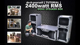 2400w RMS dual 15" DIY SPEAKER [ Tutorial Build ] How To Make dual 15" Loud N Clear Videoke Speaker