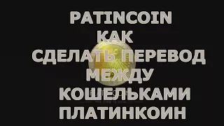 КАК ПЕРЕВЕСТИ СВОИ PLATINCOIN МОНЕТЫ НА ДРУГОЙ КОШЕЛЕК / НАГЛЯДНЫЙ ОБЗОР ПЕРЕВОДА ПЛАТИНКОИН