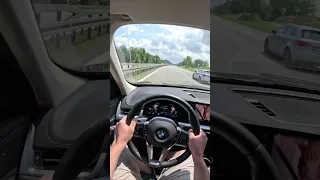 BMW X1 U11 sDrive18i - Close 200 km/h on Autobahn #bmw #driving #topspeed  #shorts