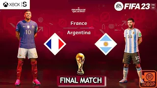 FIFA 23 - Argentina Vs France - FIFA World Cup 2022 Qatar | Final | XBOX SERIES S 1080P 60FPS