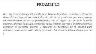 Constitución Nacional Argentina - Preámbulo