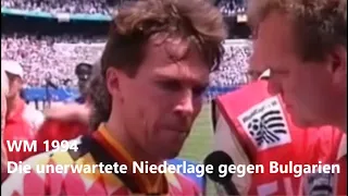 WM 1994 - Stimmen zum Aus gegen Bulgarien (10.07.1994)