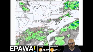 Daily forecast video Monday July 19th, 2021