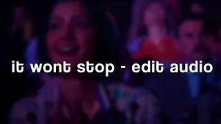 it won’t stop - edit audio