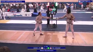 Athens World Cup SWS 2020 - P128 - Sasaki JPN v Boudiaf FRA