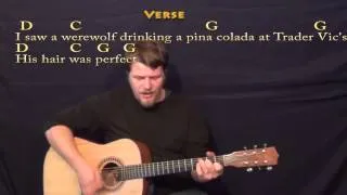 Werewolves of London (Warren Zevon) Strum Guitar Cover Lesson with Lyrics/Chords