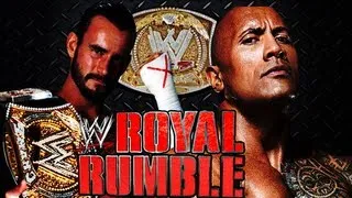 WWE Royal Rumble 2013 - CM Punk Vs The Rock Full PPV Simulation