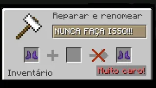 Você usa bigorna ERRADO! - Minecraft Dicas