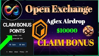 Agiex Airdrop claim: $10000 Claim Bonus daily #open ex mining new update