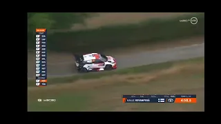 Kalle rovenpera crash Ypres rally