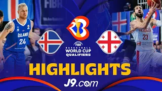 🇮🇸 Iceland vs 🇬🇪 Georgia | Basketball Highlights - #FIBAWC 2023 European Qualifiers