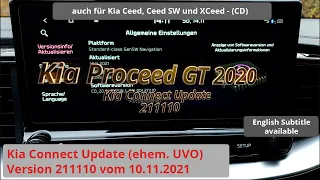 Kia Connect Update 211110 (shown in Kia Proceed GT 2020 with Gen5 Wide)