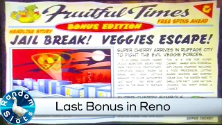 Super Cherry Slot Machine Last Bonus in Reno