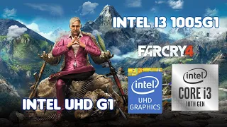 Far Cry 4 on low end pc intel i3-1005G1 + intel UHD Graphics G1