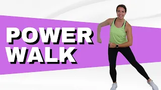 30 Minute Power Walking Workout for Fat Loss - At Home Exercises