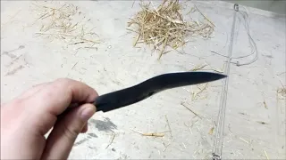 Бракованный клинок для якутского ножа после проверки