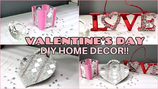 3 VALENTINES DAY DIY CRAFTS! Valentines's Day Home Decor DIYs | Dollar Store Valentine's Day DIYs