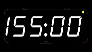 155 MINUTE - TIMER & ALARM - 1080p - COUNTDOWN