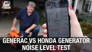 Generac vs Honda Inverter Generators - Sound Level Test | HANDYGUYS TV