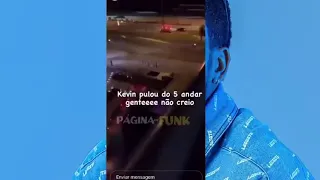 Mc Kevin se jogando do prédio na Barra da Tijuca RJ