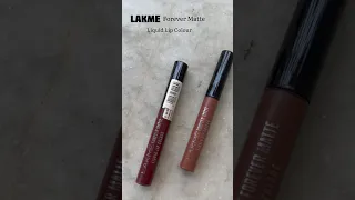 💄Lakme forever matte liquid lipstick💄swatch #makeup #youtubeshorts #trendingshorts #viral #youtube