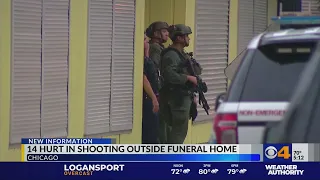 14 people hurt in shooting outside funeral home