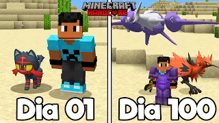 SOBREVIVI 100 DIAS COM POKEMONS NO MINECRAFT O FILME