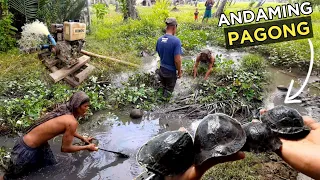 PAANO PANGANGAPA NG ISDA | GINAMITAN NG WATERPUMP | MAY MGA PAGONG AT BAYAWAK PA