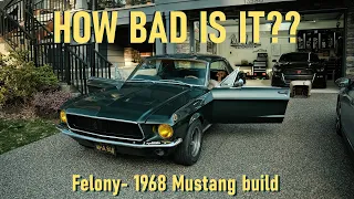 HOW BAD IS IT!!!????-  1968 Mustang teardown begins