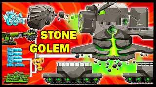 Green Stone GOLEM vs Kv44 / WOT | Мега танки VS Мега Босс | Мультики про танки | Arena Tank Cartoon