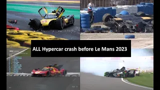 All hypercar crash before Le Mans 2023 Centenary WEC