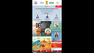 Webinar on How Air Pollution Control Measure Works?  | NIDM | MHA | INDIA