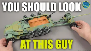 Half-Track with Throwing Frame + PAK 40 - RC - MouldKing 20027  (Speed Build Review)