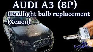 Audi A3 (8P) headlight bulb replacement (Xenon) - Tutorial