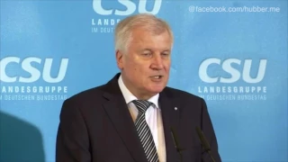 CSU-Klausurtagung: Horst Seehofer beharrt auf Flüchtlings-Obergrenze