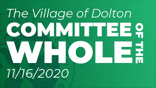 Committee of the Whole November 16, 2020