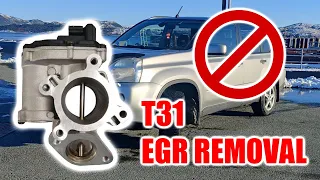 EASY Nissan X-Trail T31 EGR-valve removal!