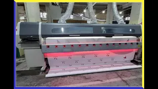 Широкоформатная сольвентная печать баннера на 🖨 принтере Gongzheng 3202S