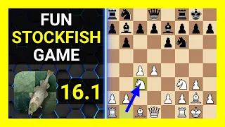 Fun Stockfish 16.1 Chess Game, Queen's Indian Defense, Classical Variation, Traditional